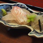 虎屋 壺中庵 - 鯛、車海老刺身