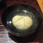 かま田 - 渡り蟹の真丈の椀。旨い。