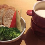 たべどころ絆 連 - バーニャカウダ＠４８０