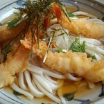 ちく膳 - おろしえび天うどん