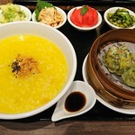 茉莉花 - 上海粥と特製焼売の膳