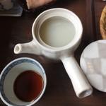 手打ち蕎麦 くげ - 蕎麦湯：濃度が濃いです。