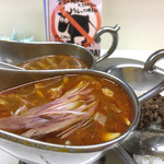 かれーの店 うどん  - 秋の夜かれー・プレミアム スパイシー挽肉+かれー大盛り