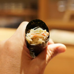 東麻布 天本 - 毛蟹巻物