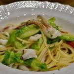 ら・ぶーか - 剣先イカと春キャベツのスパゲティ