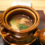 おにく 花柳 - 岩手産マツタケ土瓶蒸し