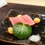 おにく 花柳 - シャトーブリアンのステーキ、銀杏