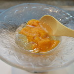 寿司栄 - 29年9月　蝦夷バフン雲丹、利尻昆布ジュレ