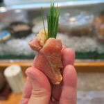 寿司栄 - 29年9月　鮪砂ずり　目葱