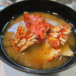 寿司栄 - 29年9月　花咲蟹味噌汁