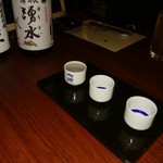 酒肴 吟香 - 日本酒　飲み比べ
