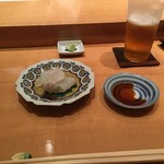 鮨小山 - 平目　塩〆