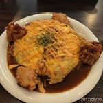 あんかけパスタ　ラ・ピーニャ - オムツナ＋唐揚げ２個トッピング