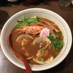 ひのき屋 - 海老とハマグリの味噌ラーメン