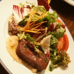 ＭｅｎｕＢ（１，９００円）の『ブーダンノワールのテリーヌ仕立て』２０１７年９月