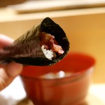 鮨 さいとう - 鮪鉄火手巻き