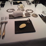 オルタシア - アミューズ、ベーコンとマスカルポーネのムース