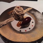 オルタシア - 丹波栗のモンブラン　カシスのムース