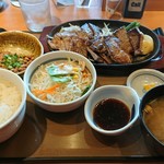 Yayoi Ken - 特盛ビーフステーキ定食＋納豆