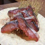 旬のさかな総 - H.29.8.9.夜 炭焼 干し鮭 750円