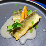 レスト ケイ ヤマウチ - 鮎の肝を使った苦みのあるソースが絶品♪