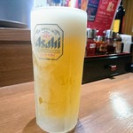 吉翔ワンタン専門店 - キンキン美しい生ビール
