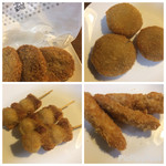 池口精肉店 - （揚げ物）メンチカツ、コロッケ、うずらとウィンナー、梅ササミ