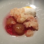 TACUBO - 巨峰とグレープフルーツのグラニテ、ヨーグルトシャーベット