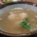 佐賀県三瀬村ふもと赤鶏 - この「つくねスープ」がかなり美味しい！