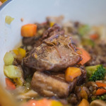 Bien - "猪五花肉（ぶたばら）と扁豆（あぢまめ）の煮込（にこみ）"猪五花肉（ぶたばら）