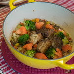 Bien - "猪五花肉（ぶたばら）と扁豆（あぢまめ）の煮込（にこみ）"