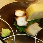 よし佳 - 明石のタコ　長崎のアワビ　卵焼き