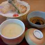 木曽路 - 揚げ物と茶碗蒸し