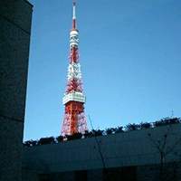 レストラン ブリーズヴェール - 入口から東京タワーを見つつ最上階へ