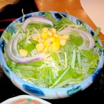 どん吉 - 定食サラダ♪♫