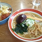 やまか食堂 - ラーメン500円　2017.9