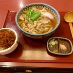 かつ庄 - 【2017.9.11(月)】肉うどん＋ミニソースヒレかつ丼1,360円
