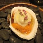 イル アオヤマ - 三河・赤貝
      利尻島・塩水雲丹
      コンソメジュレ