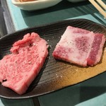 立食焼肉 一穂 - 極上イチボと上カルビ