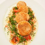 ラミティエ - ランチセット 2592円 のホタテのポワレ