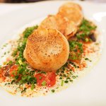 ラミティエ - ランチセット 2592円 のホタテのポワレ