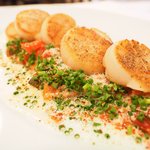 ラミティエ - ランチセット 2592円 のホタテのポワレ