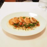 ラミティエ - ランチセット 2592円 のホタテのポワレ