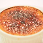 ランチセット 2592円 のクレームブリュレ