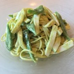 カーサ・デル・チーボ - 冷製スパゲッティーニ 八戸産 真いかとインゲンのペストジェノベーゼ和え