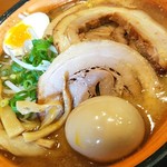 麺屋 一本気 - 味噌チャーシュー味玉トッピング