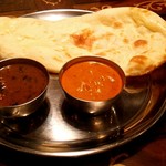 Annam Indian Restaurannt アナム本格インド料理 - カレー2種  と ナン