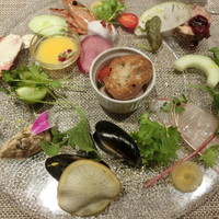 キャトルラパン 北梅田 - 前菜の盛り合わせ