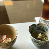 吉亭 - 小鉢2品 キノコの白和えと郷土料理の冷や汁