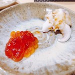鮨 はしもと - 2017.8.  いくらの味噌漬け 新烏賊の下足